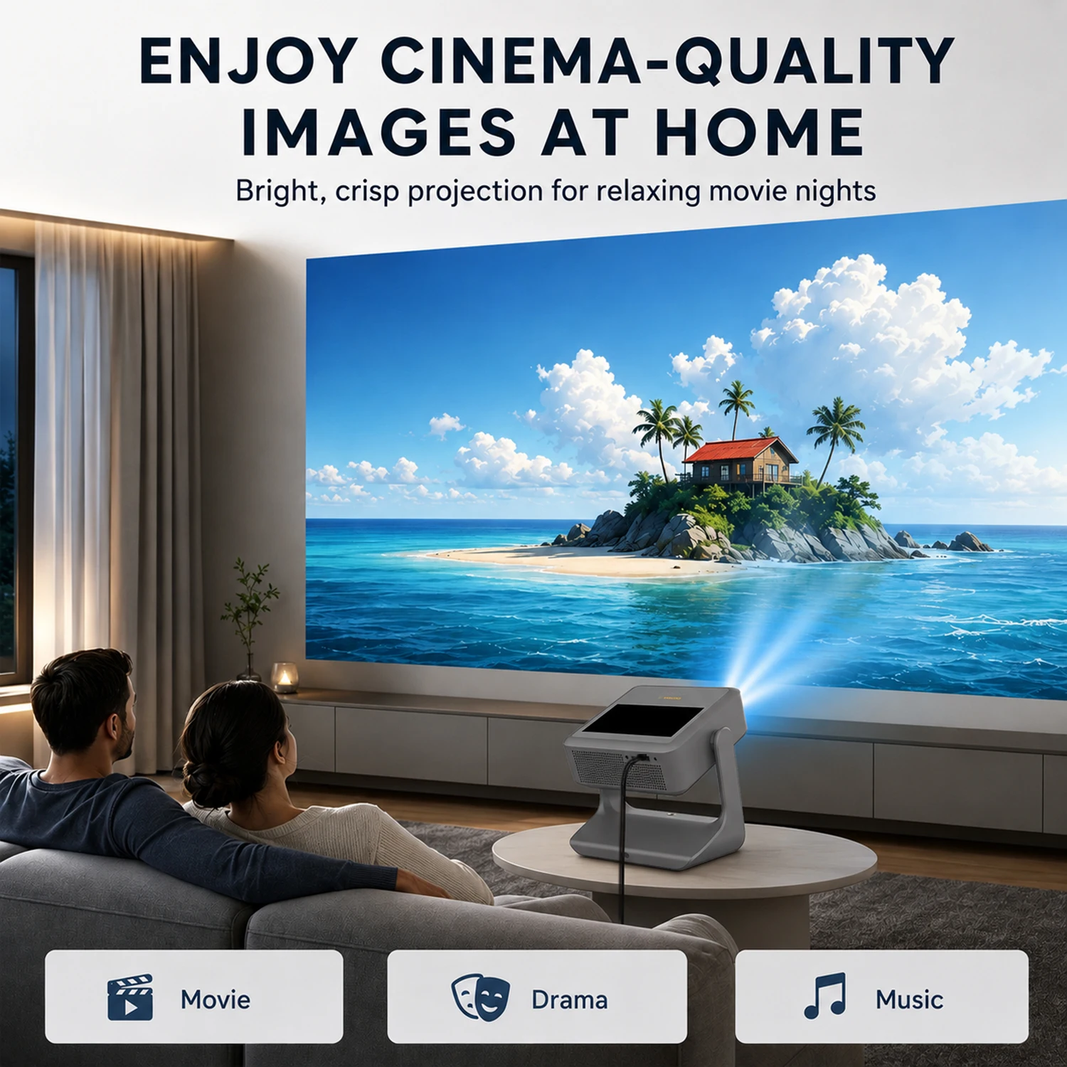 7-Zoll Touchscreen-Projektor A – Home Cinema Kids Bewertung und Preis