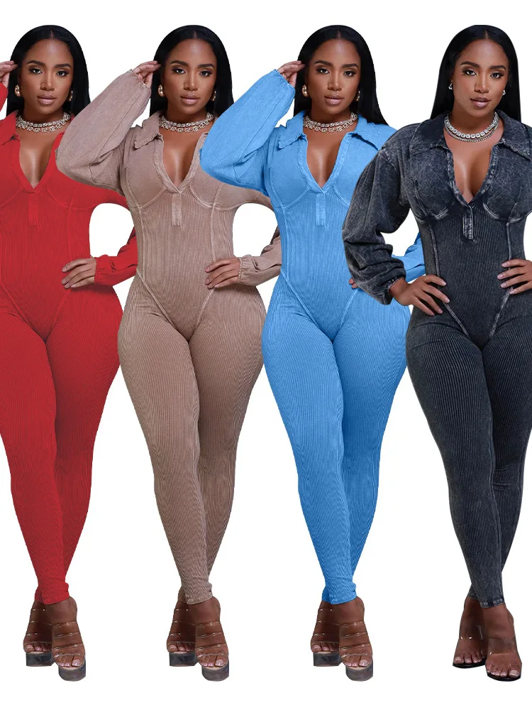 

Облегающий лоскутный комбинезон, женский комбинезон с v-образным вырезом eep Leg Sve, длинные брюки с высокой талией, уличный летний модный полиэстер