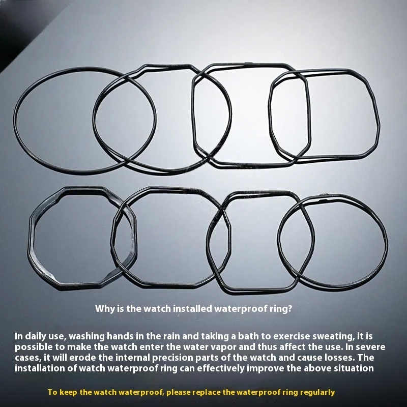 GA-2100 DW-5600 GA110 حلقة مقاومة للماء لساعة كاسيو الغطاء الخلفي الغطاء السفلي مقاوم للماء حلقة لإحكام الإغلاق FF-91W/EQB-900/GG-1000
