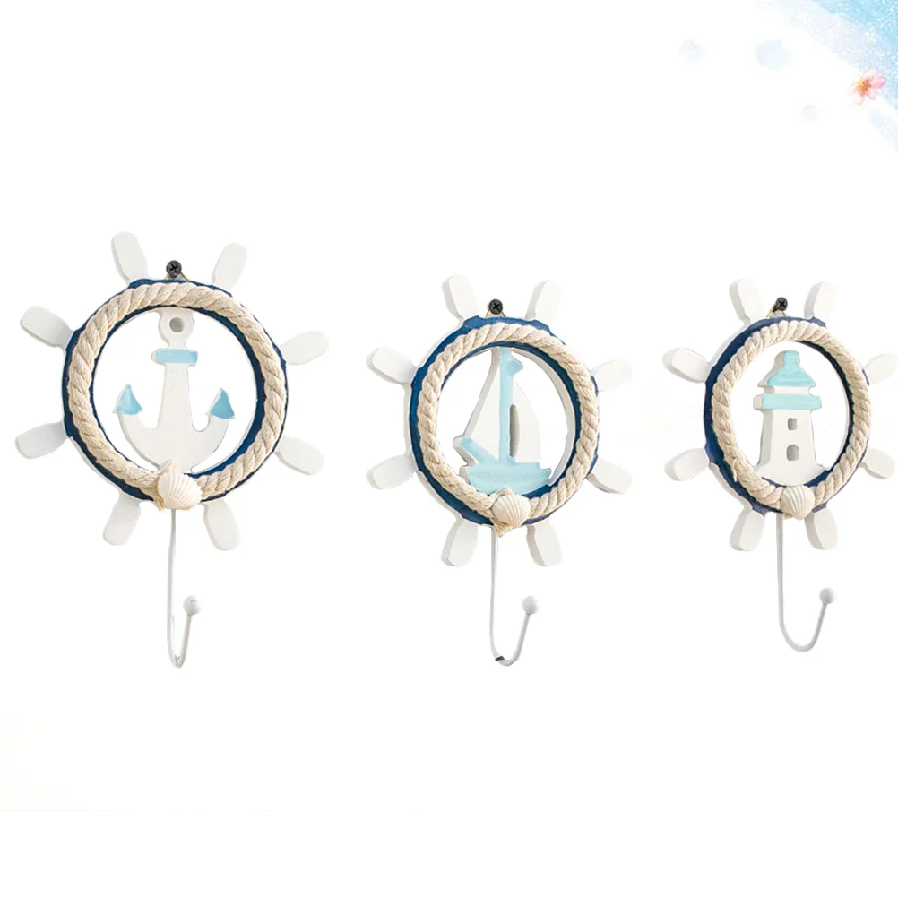 

3 Pcs Wall Hanging Hook Home Decoration Ornament Robe Hanger Hooks for Decorations