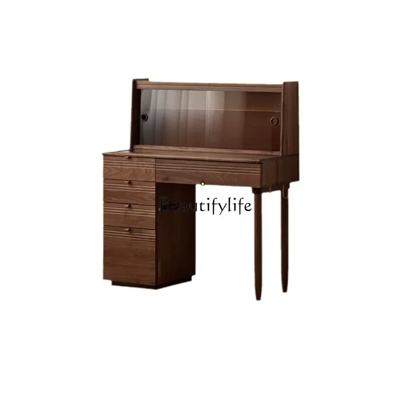 

FG11Nordic black walnut dresser, bedroom dresser, log dresser