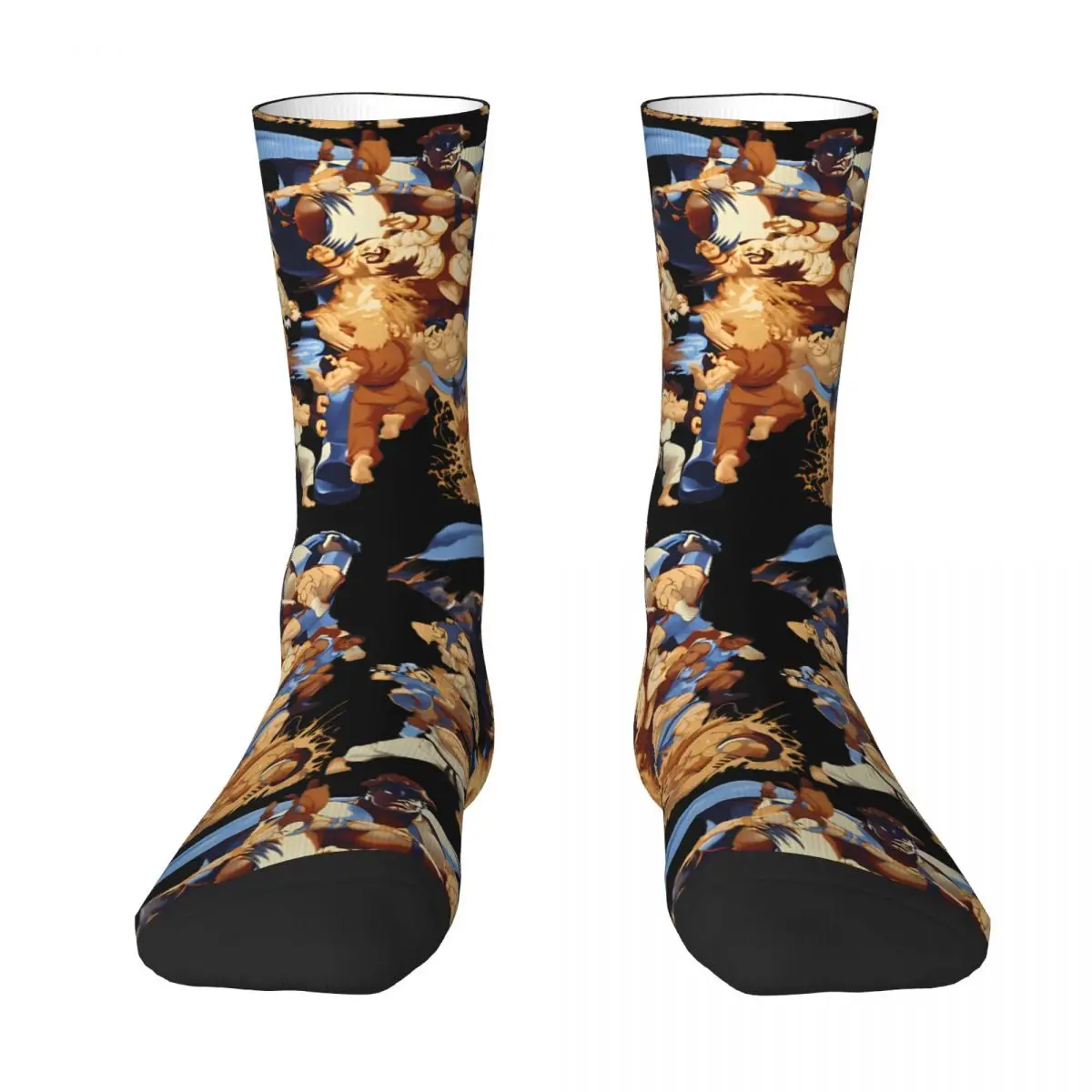 Calcetines antideslizantes para hombre y mujer, medias de juego de lucha, Estilo Vintage, diseño de escalada, ideal para otoño