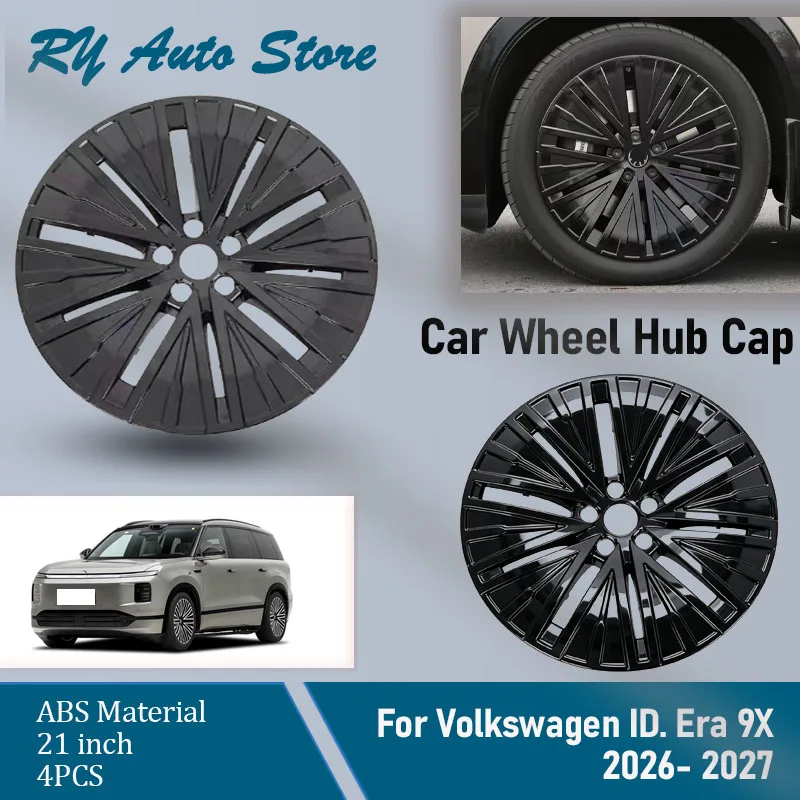 4PCS Car Wheel Hub Cap For Volkswagen ID. Era 9X VW IDera 9x 2026 2027 19inch Decorative Pad Wheels Tire Modification Part Cover