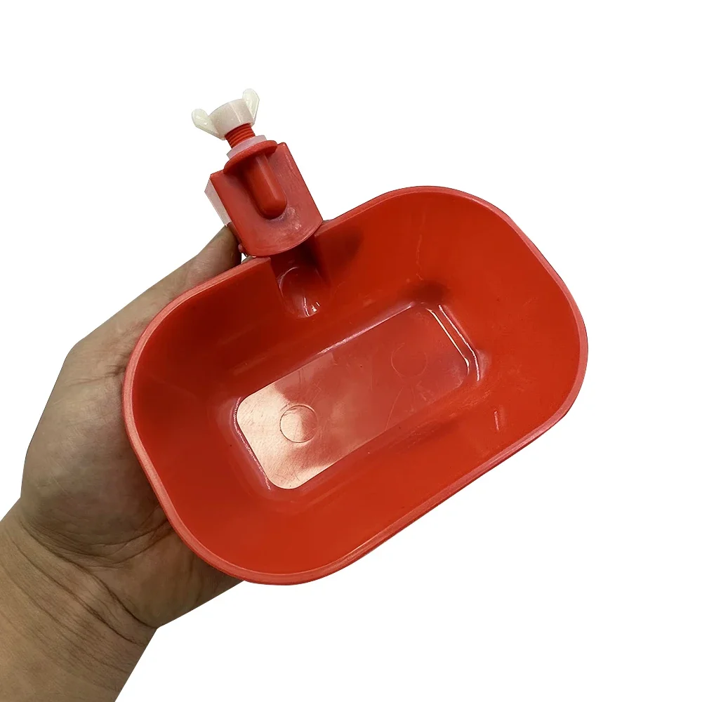 5 Pieces of Red Automatic Water Dispenser for Chickens Ducks Geese Water Bowls Poultry and Birds Poultry Feeding Products