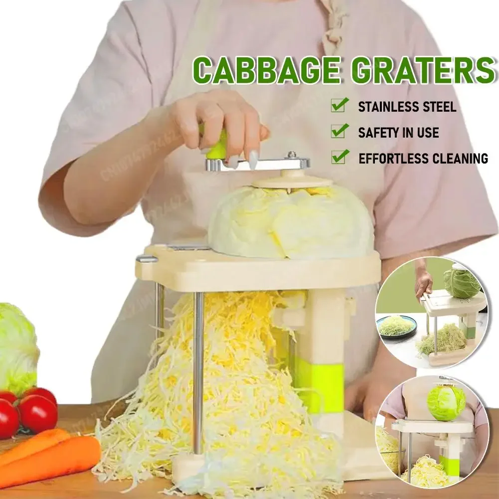 Cabbage Graters Vegetable Cutter Home Hand-cranked Shredder Slicer Manual Lettuce Shraded Knife Sauerkraut Cutter Kitchen Tools