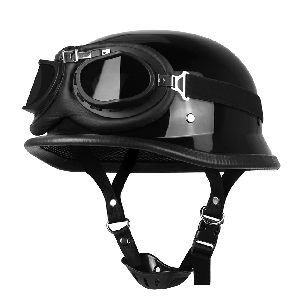 Motorrad helm Sommer kapazität de Moto Retro Casco Moto Deutsch Vintage Moto Halbhelm Punkt Zertifizierung Halbhelm Mode