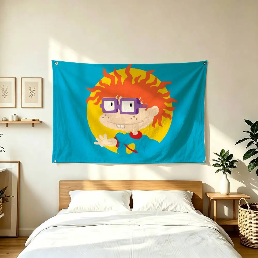 R-Rugrats Kids C-Cartoon  Flags Wall Hanging Tapestry Outdoor Garage Room Decorative flag Background Blanket