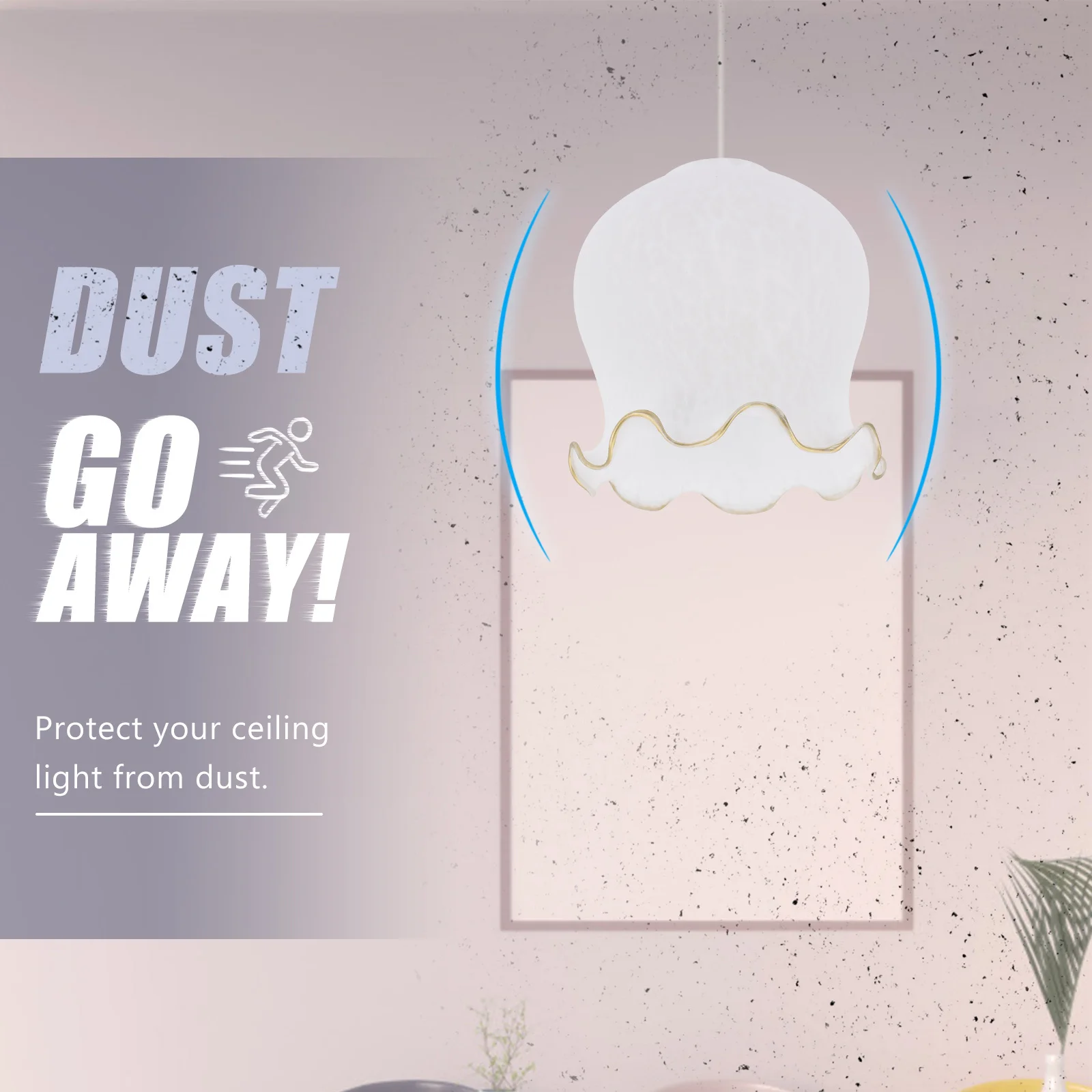 

Стеклянная крышка лампы с цветком Стильные декоративные потолочные настенные светильники Простая установка Удалить Прочный безопасный долговечный абажур