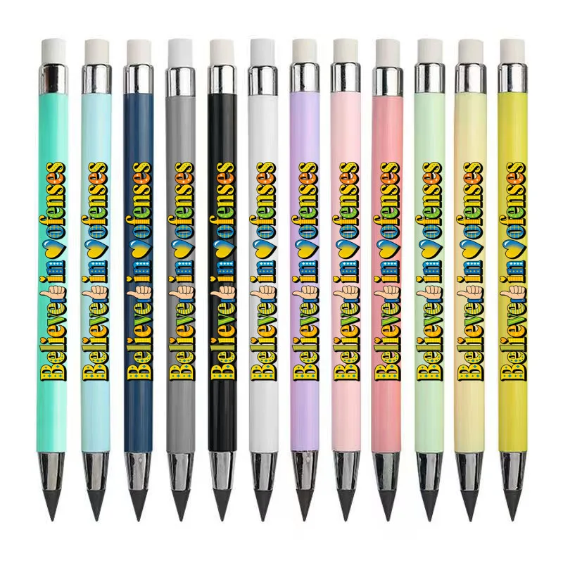 12 قطعة تؤمن بأنماط الكتابة الملهمة الخاصة بهم، والأقلام الرصاص الأبدية ليس من السهل كسرها، وأقلام الرصاص للطلاب #2