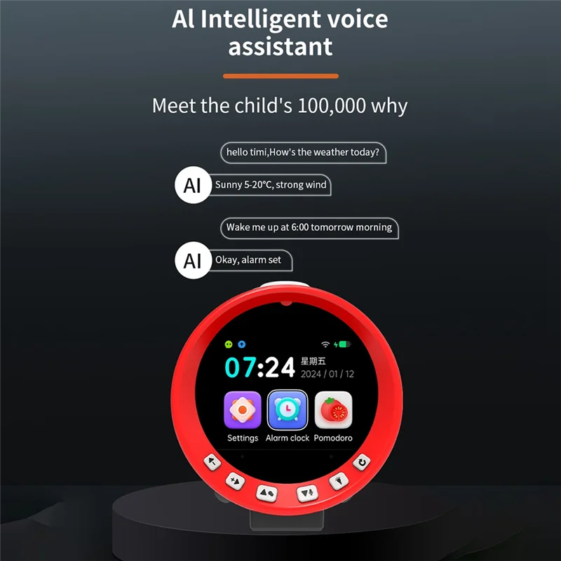 

AI Clock Fun Brain Alarm: стимулирующий часы-массажер для настольного декора и подарков в стиле жизни-Y41A