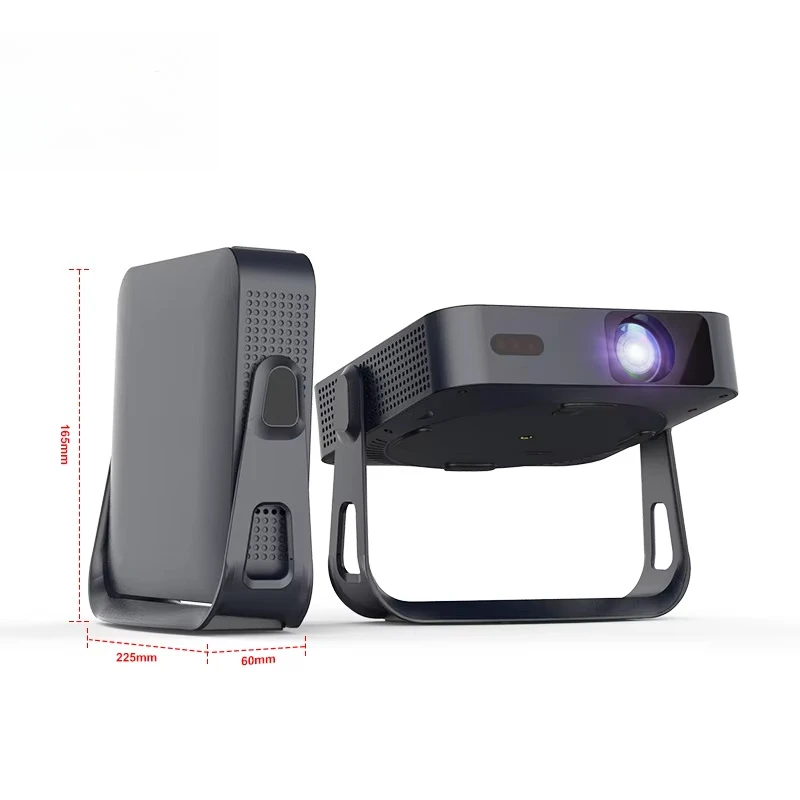 2025 Portable Smart Android 1080P Mini Projector Auto Focus Supports 4K 200 Lumens Built-in Speakers Ceiling Mount Compatible
