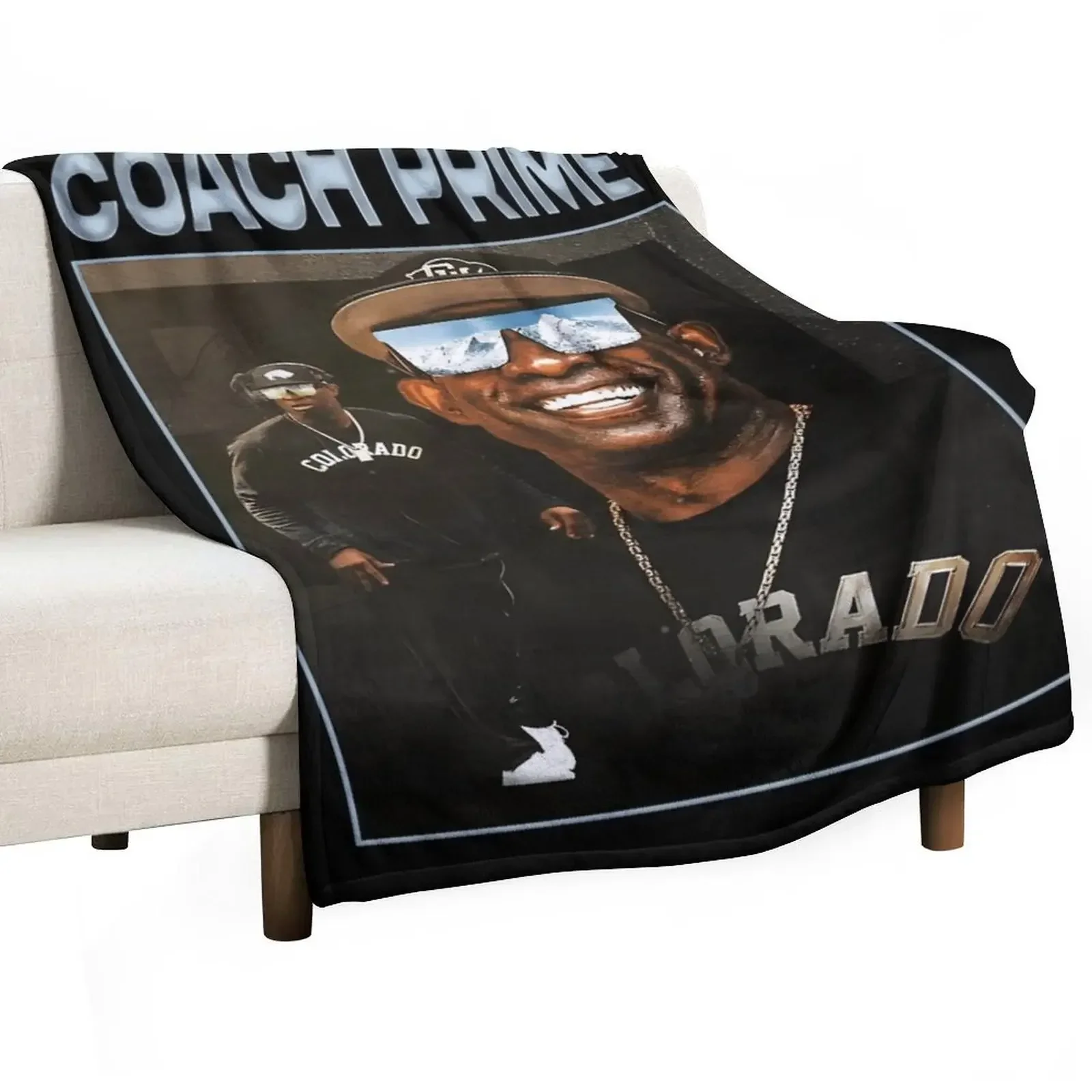 

Deion Sanders Football Throw Blanket Comforter Heavy warm for winter Soft Plaid Blankets