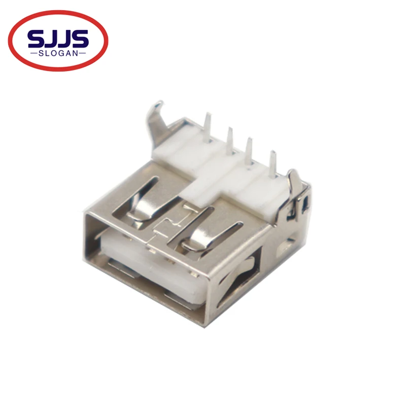 【50-10PCS】10Pcs USB Type A Standard Port Female Solder Jacks Connector PCB Socket USB-A type