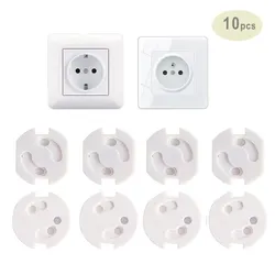 Baby Safety Socket Covers 10pcs Electrical Plastic Outlet Protectors Child Safe Socket Security Protection