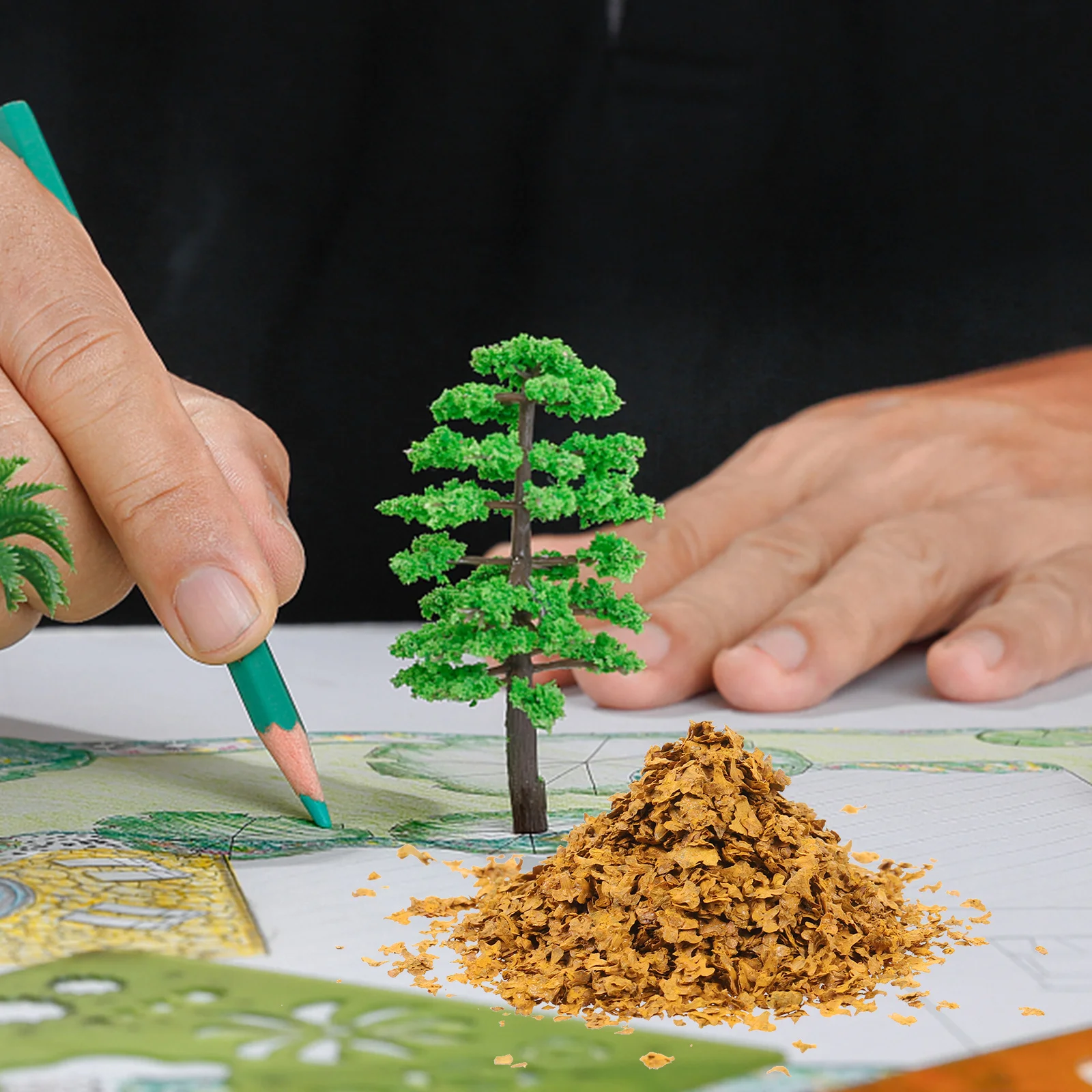 

Micro Landscape Simulation Leaves Miniature Artificial Green Leaves For Diy Sand Table Decor Home Garden Office Bar Fake