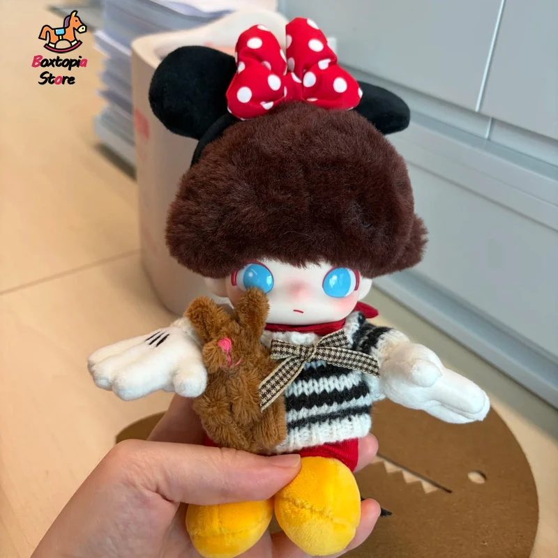 

Authentic Pop Mart Dimoo World X Disney Series Blind Box Vinyl Plush Keychain Mystery Box Pendant Collectible Charm Gift