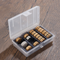 1PC Multi-Function Coin Storage Box Random Blue/Gray Inner Case for Collectible Organization