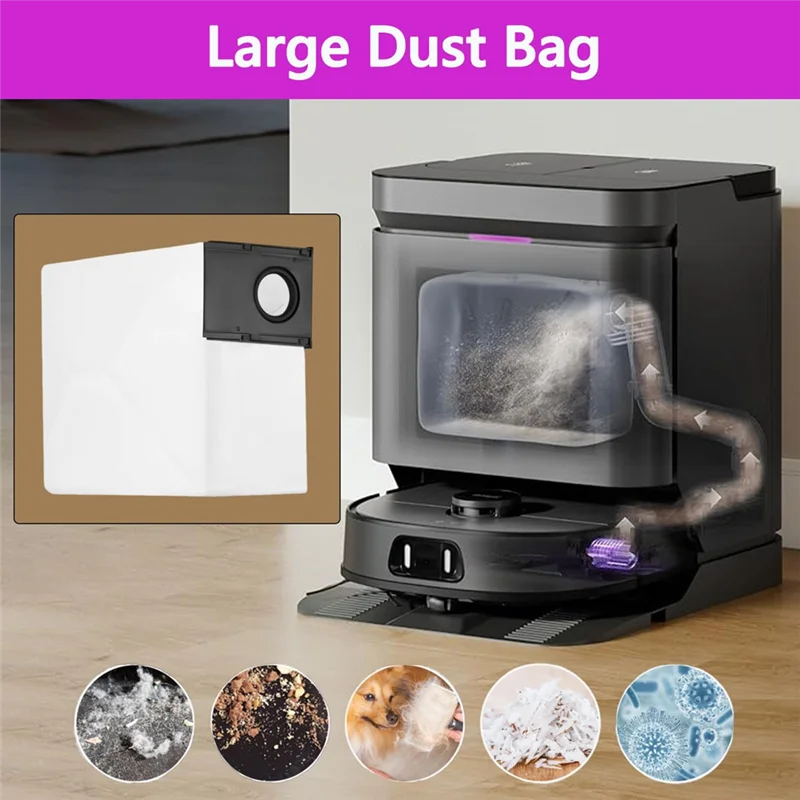 Y42A-유레카 J15 프로 울트라 로봇 진공 청소기 부품용 액세서리, 세척 및 재사용 가능, 필터, 사이드 브러시, 걸레, 먼지 봉투