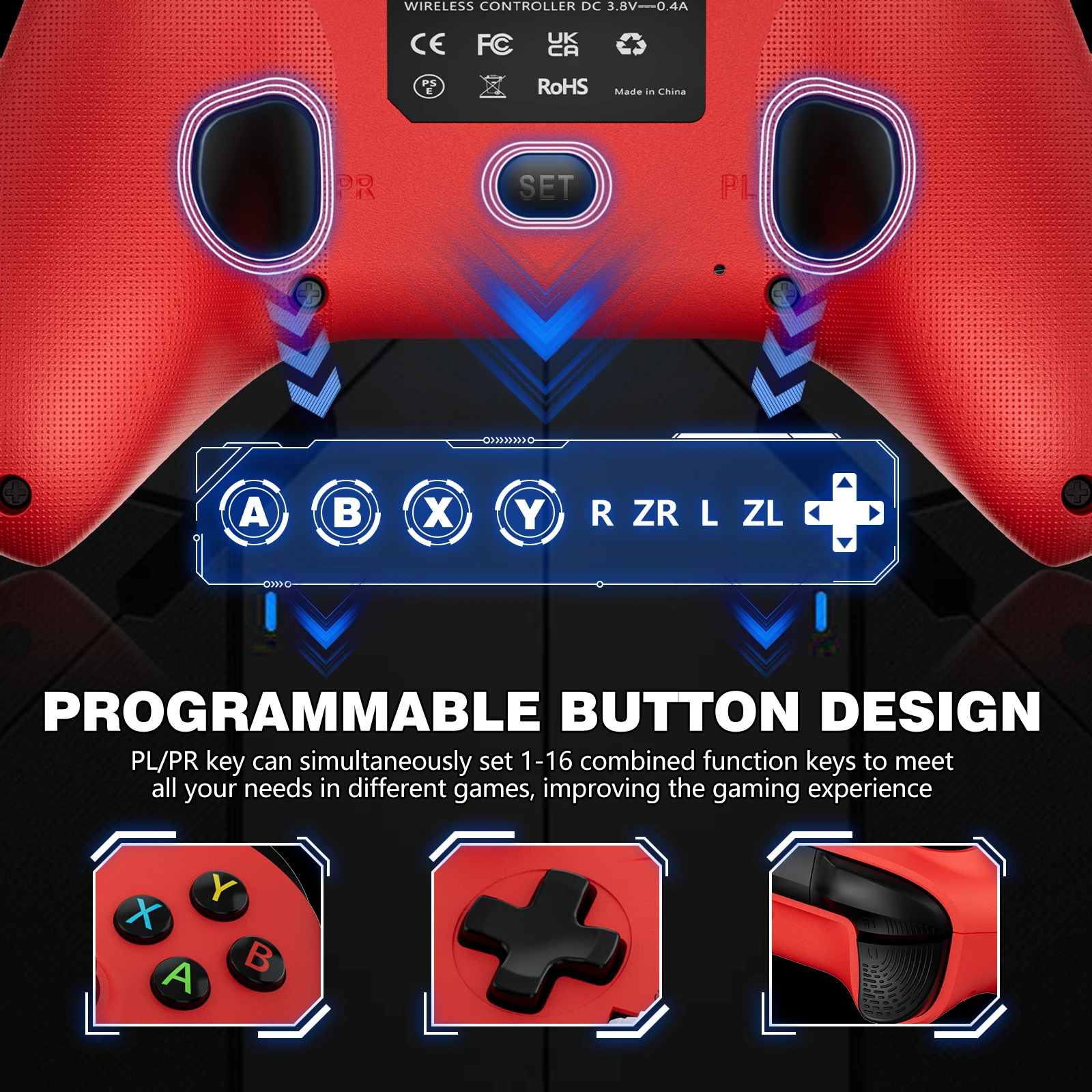 2.4G Wireless Gamepad Gaming Controller  For Pc/Ps3/Switch Video Game Consoles 3D Rocker Joystick PC Game Handle Accessories