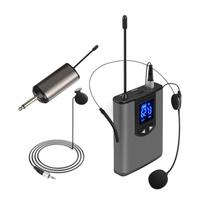 Professional UHF Wireless Microphone Headset / Lavalier Mic for Teaching