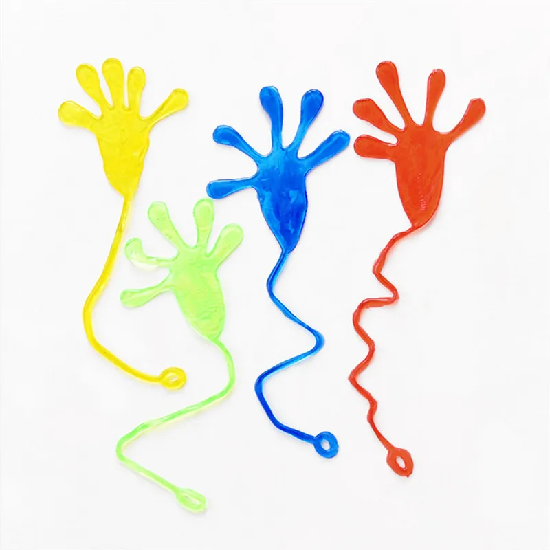 2/5pcs Cute Glitter Sticky Hands Gag divertente Gadget per adulti scherzi pratici Gag Lover regali giocattoli per bambini Baby Kids