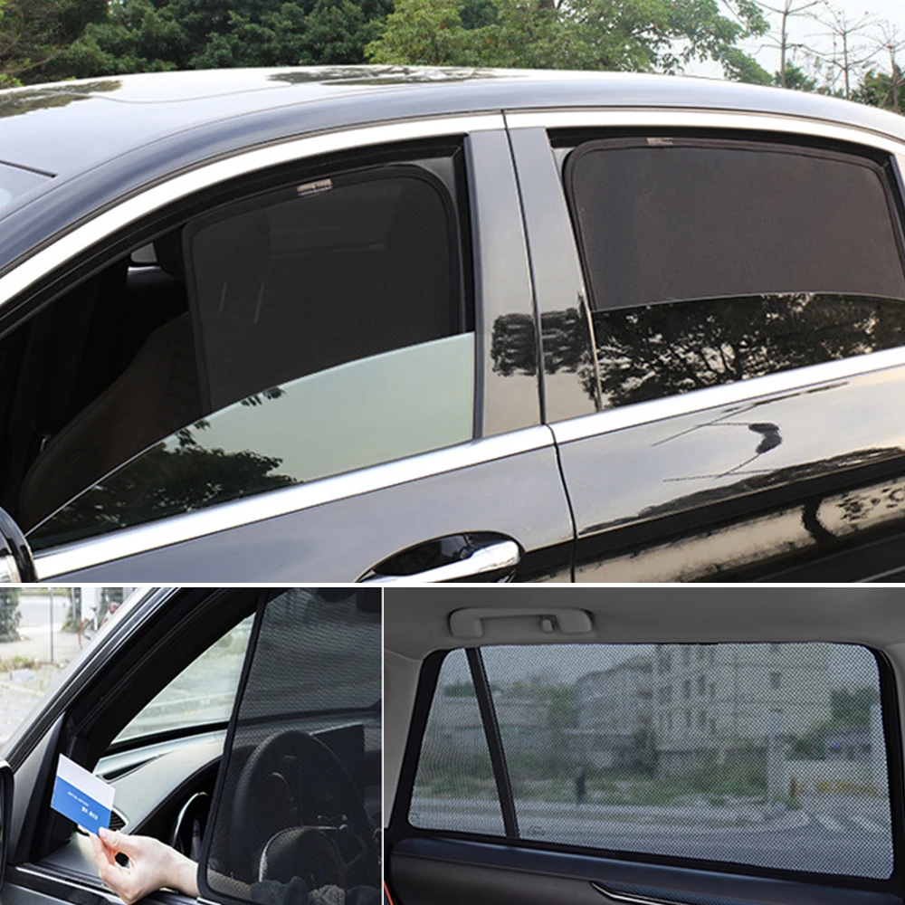 

For Volvo S60 2018-2022 S 60 Magnetic Car Sunshade Shield Front Back Windshield Rear Side Window Sun Shade Visor Frame Curtain