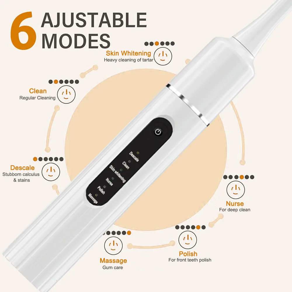 Sonic Electric Toothbrush - Home Portable Calculus Removal Care and Toothbrush Tool image 3