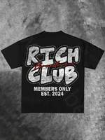 Men's Y2K style double-sided printed cotton T-shirt \