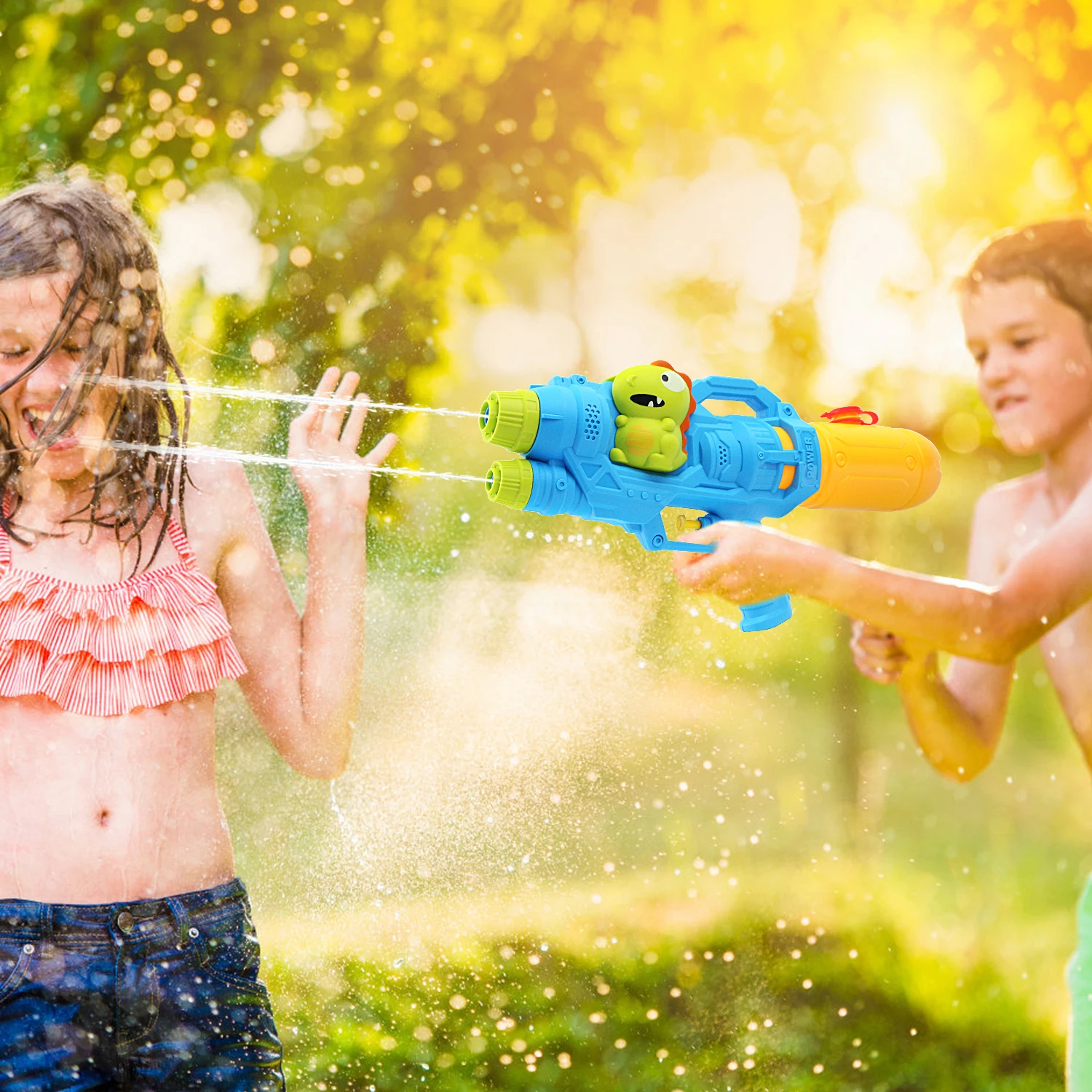 Water Gun Toy for Kids, Powerful Water Pistol with 500ML Moisture Capacity, Swimming Pool Long Range Squirt Gun