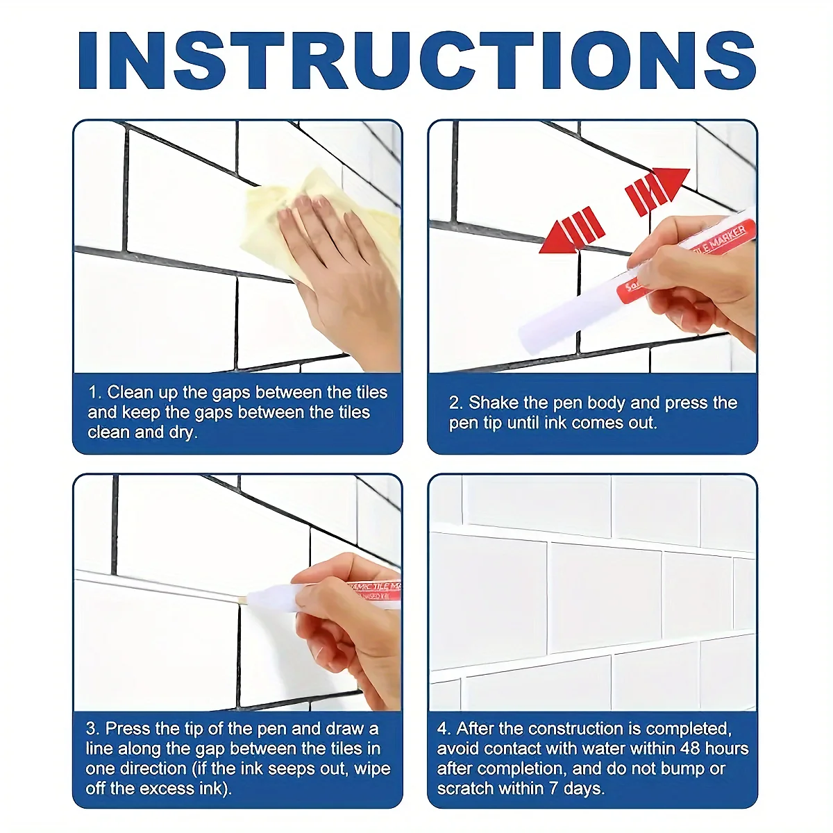 1 szt. Wodoodporny Marker do F – Tile Grout Repair recenzja i cena