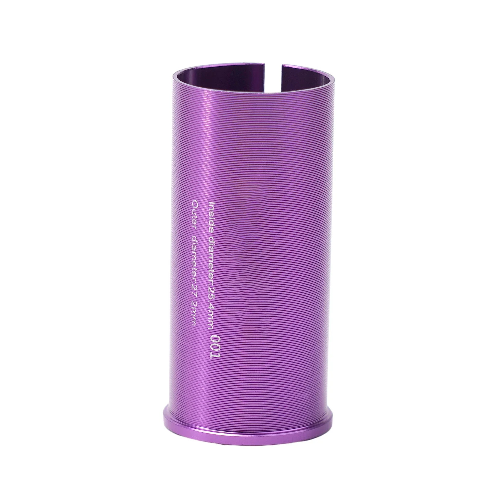 Adaptador de espaciador para tija de sillín de bicicleta para tubos de 27.2 a 25.4, 28.6 a 25.4, 30.4 a 27.2, manguito de aleación de aluminio anodizado CNC