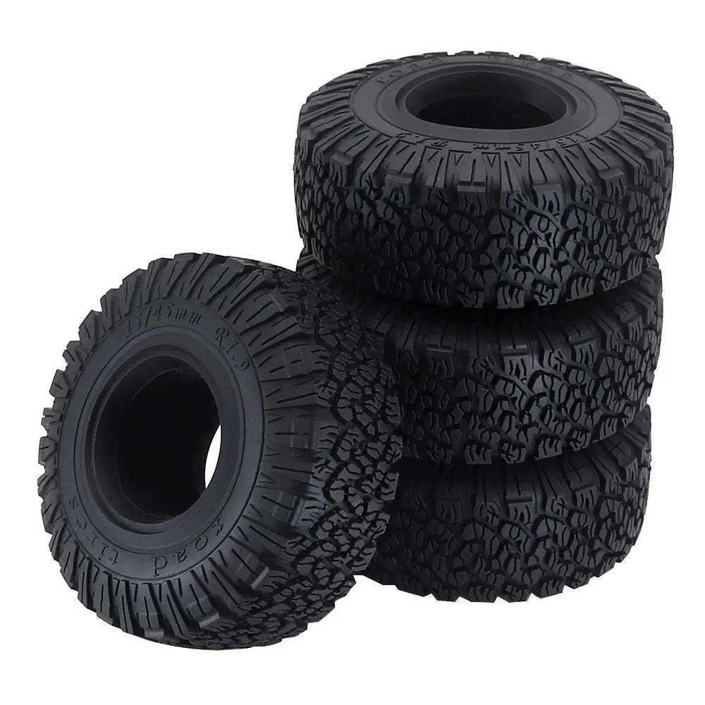 O pneu de borracha de 1.9 polegadas 115mm é adequado para escalada de controle remoto 1/10 Traxxas Trx4 Trx6 Axial Scx10 90046 Redcat Yikong Rc4wd