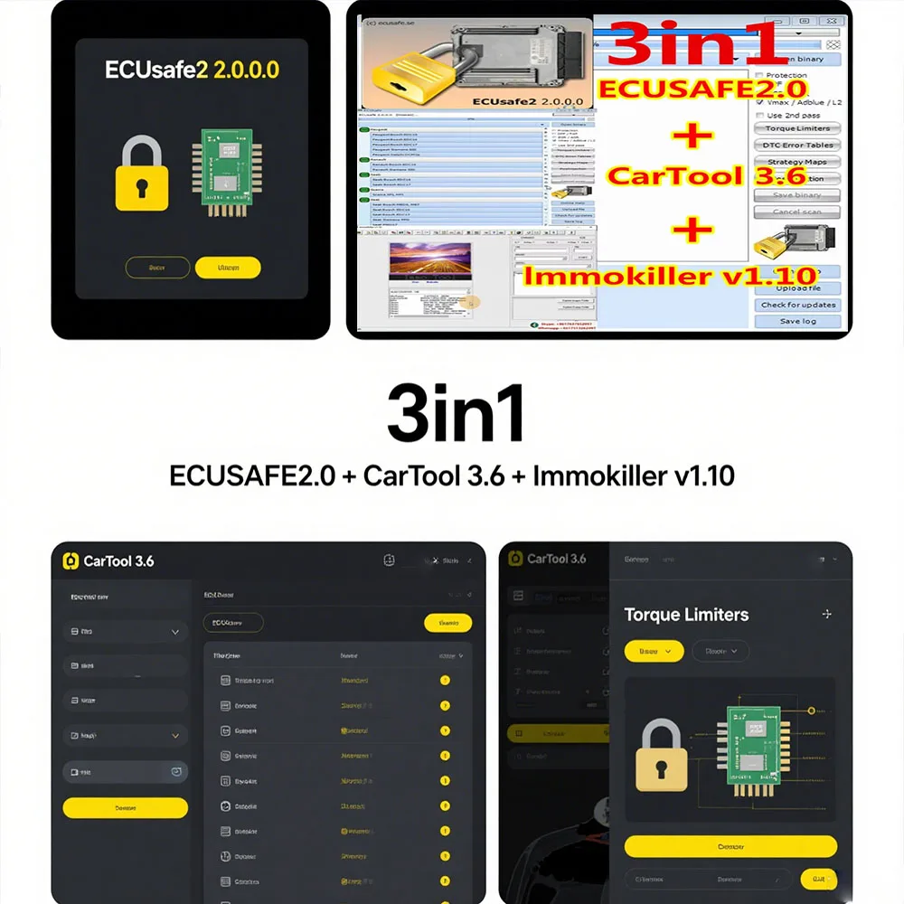 

ImmoKiller v1.1 obd2 scanner Immo Off Software + ECUSafe 2.0 work with KESS+ Car Tool 3.6 Chip Tool alldata Software ECU ECM 2.0