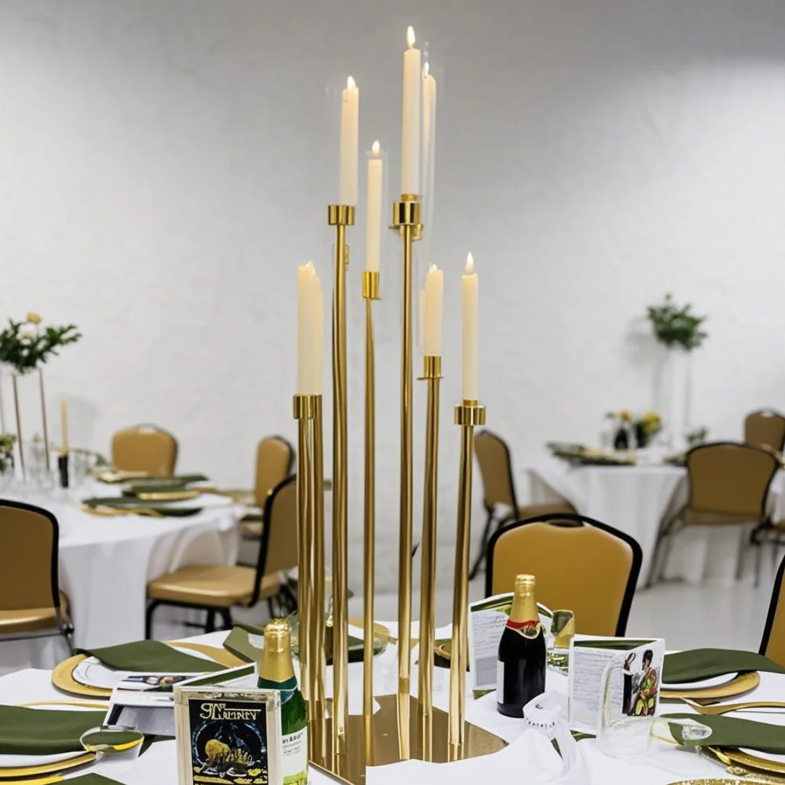

5pcs/10pcs)Gold/sliver Flower Stand White Black Flower Rack Table Centerpiece for Wedding Decor