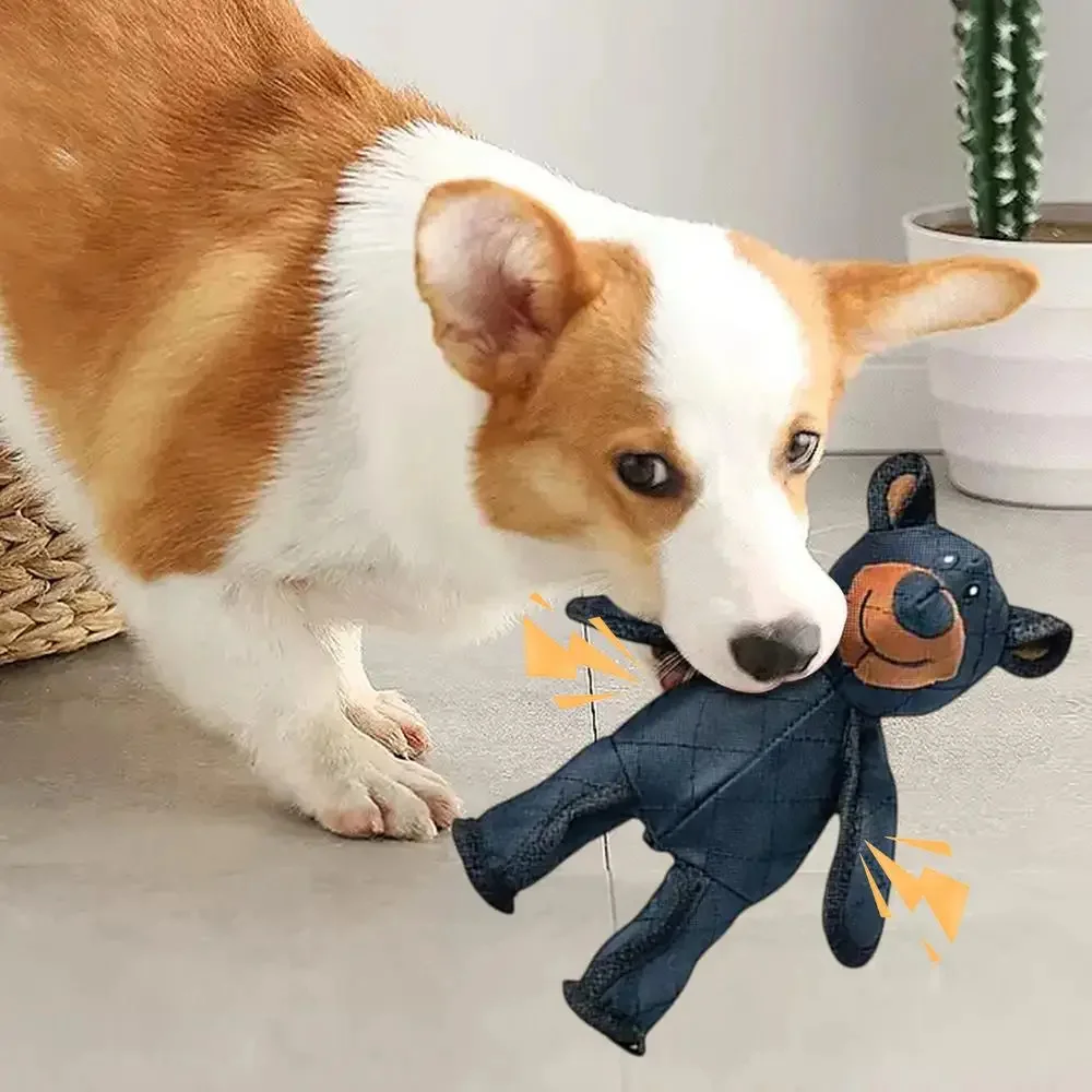 

New Bear Pet Sound Dog Toy Sound Wild Gooses Chew Toy Small Middle Large Dogs Teeth Cleaning Toys Plush Toys For Puppy