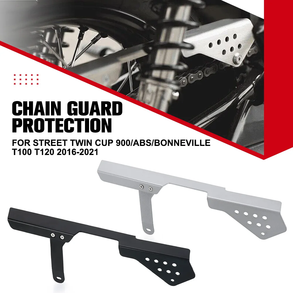 

Motorcycle Accessories For Street Twin Cup 900/ABS/Bonneville T100 T120 2016-2021 Rear Chain Guard Cover Protector Aluminium