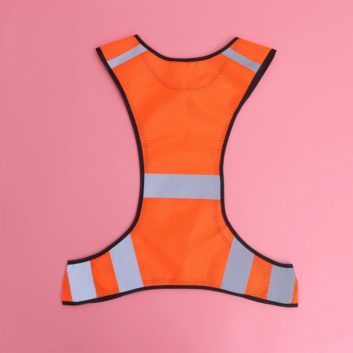 High Visibility Reflective Safety Vest for Men Women Outdoor Running Riding Jogging Use (Fluorescent Orange)