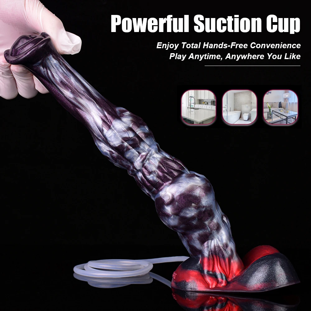 NNSX Fantasy Schizzi Cane Nodo Dildo Butt Plug Ventosa Cazzo Finto G-Spot Masturbazione Flirtare Giocattoli Adulti Del Sesso per Le Donne Gay