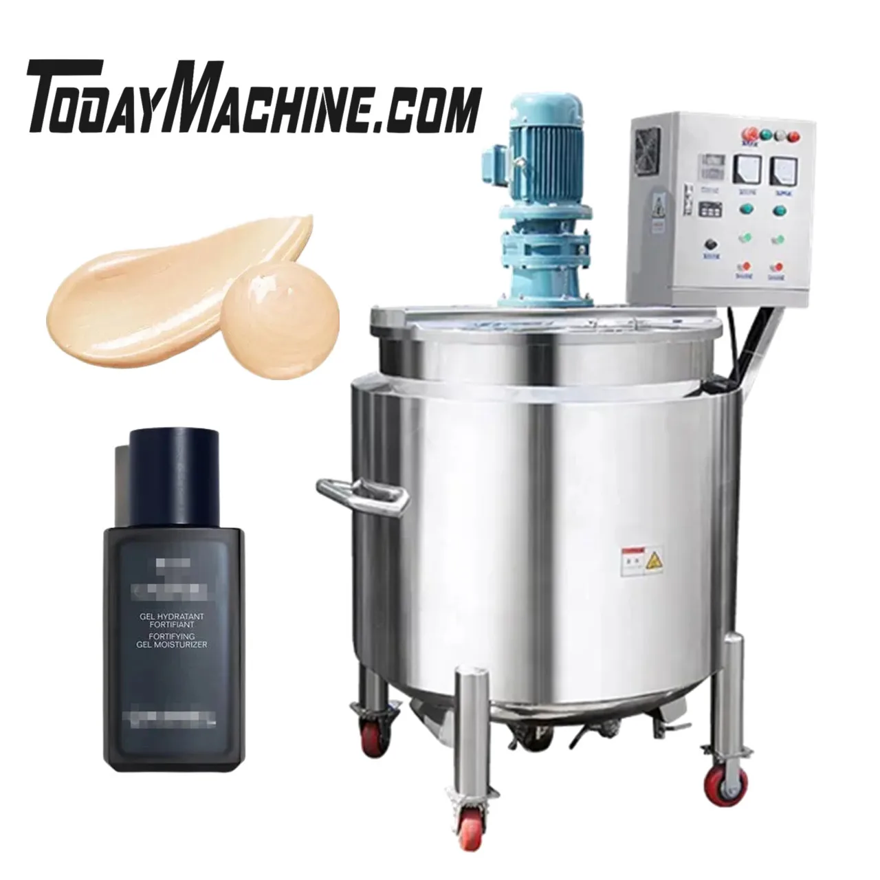 Cosmetic Agitator Tank Mixer With Heating Vacuum Mixer