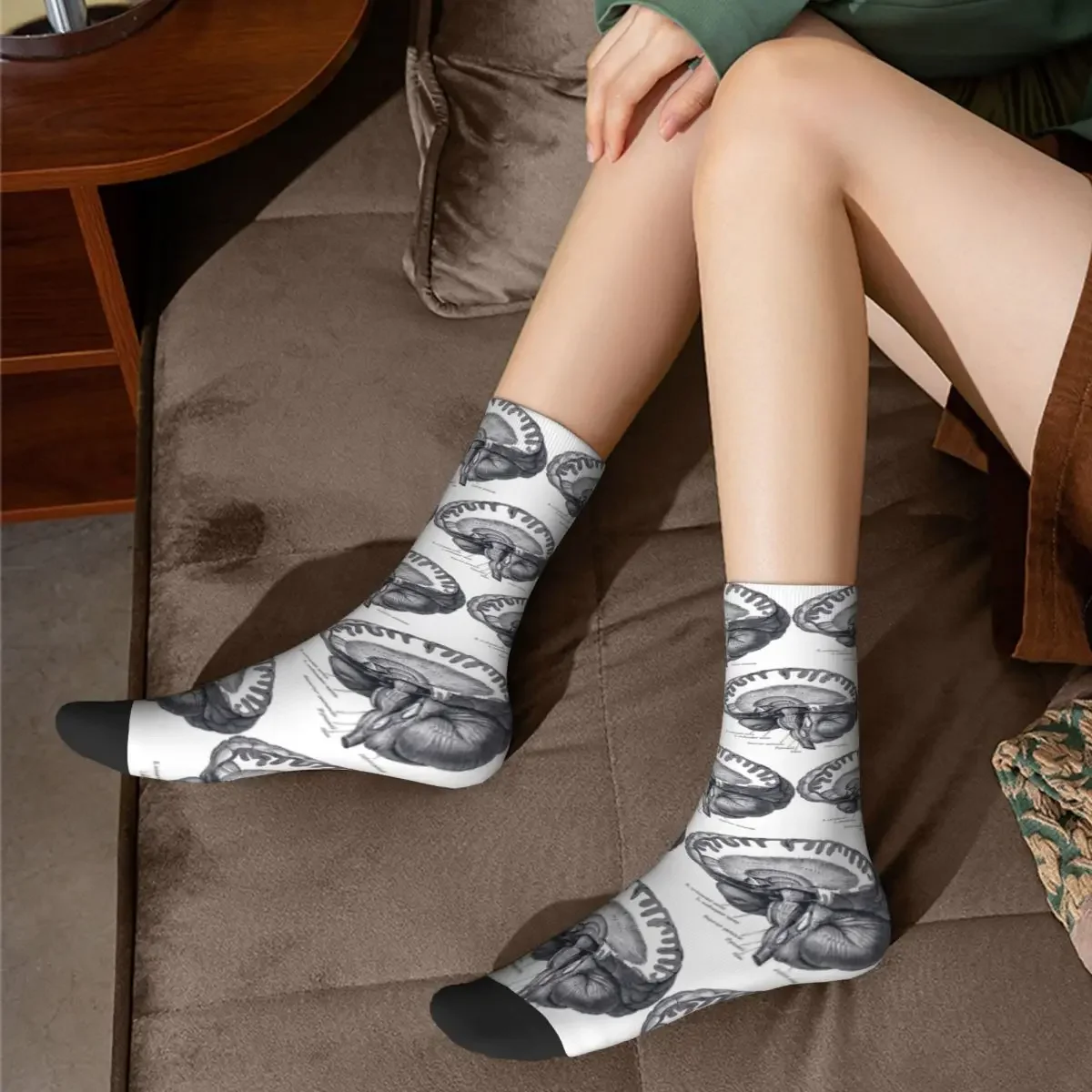 Gehirn Anatomie Socken Harajuku super weiche Strümpfe ganzjährig lange Socken Zubehör für Unisex Geburtstags geschenk