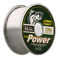 220M Nylon Japonês Fluorocarbono Revestido Mar Barco de Pesca de Pesca de Sal Afundando Linha de Equipamentos de Pesca