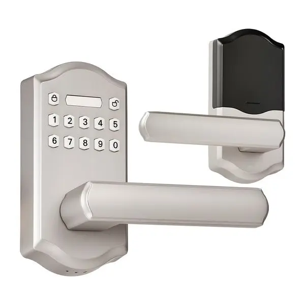 

Электронный дверной замок KeylEntry с ручкой, электронная дверная ручка с клавиатурой, настраиваемые пользовательские коды