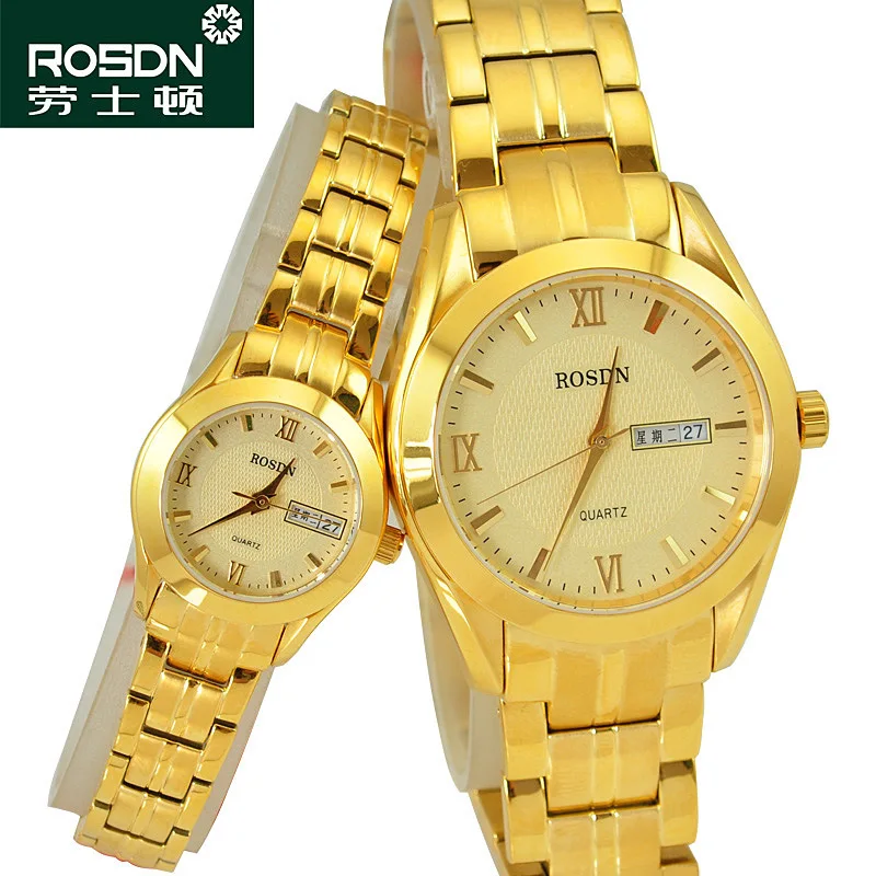 Rosdn Genuine Goods Waterproof Men's Watch Calendar Casual Watch Watch Generation Couple Quartz Watch3088GL