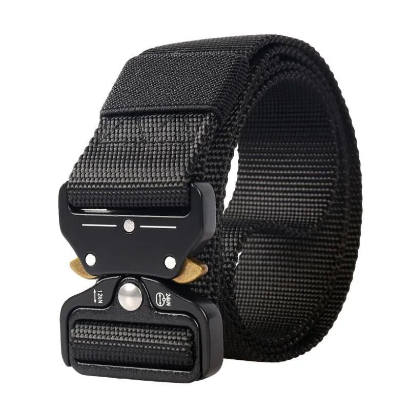 Multifunctional Nylon Tactical Belt Men Army Equipment Military Buckle Quick Release Waist Belts Cinturones Combat 130cm Belt