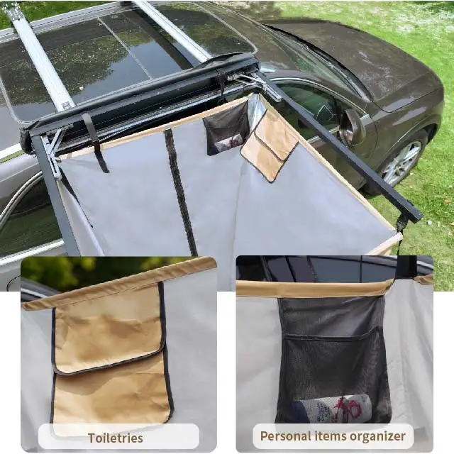 hard case 4x4 roof top large car portable privacy awning tents camping outdoor shower tent aluminum