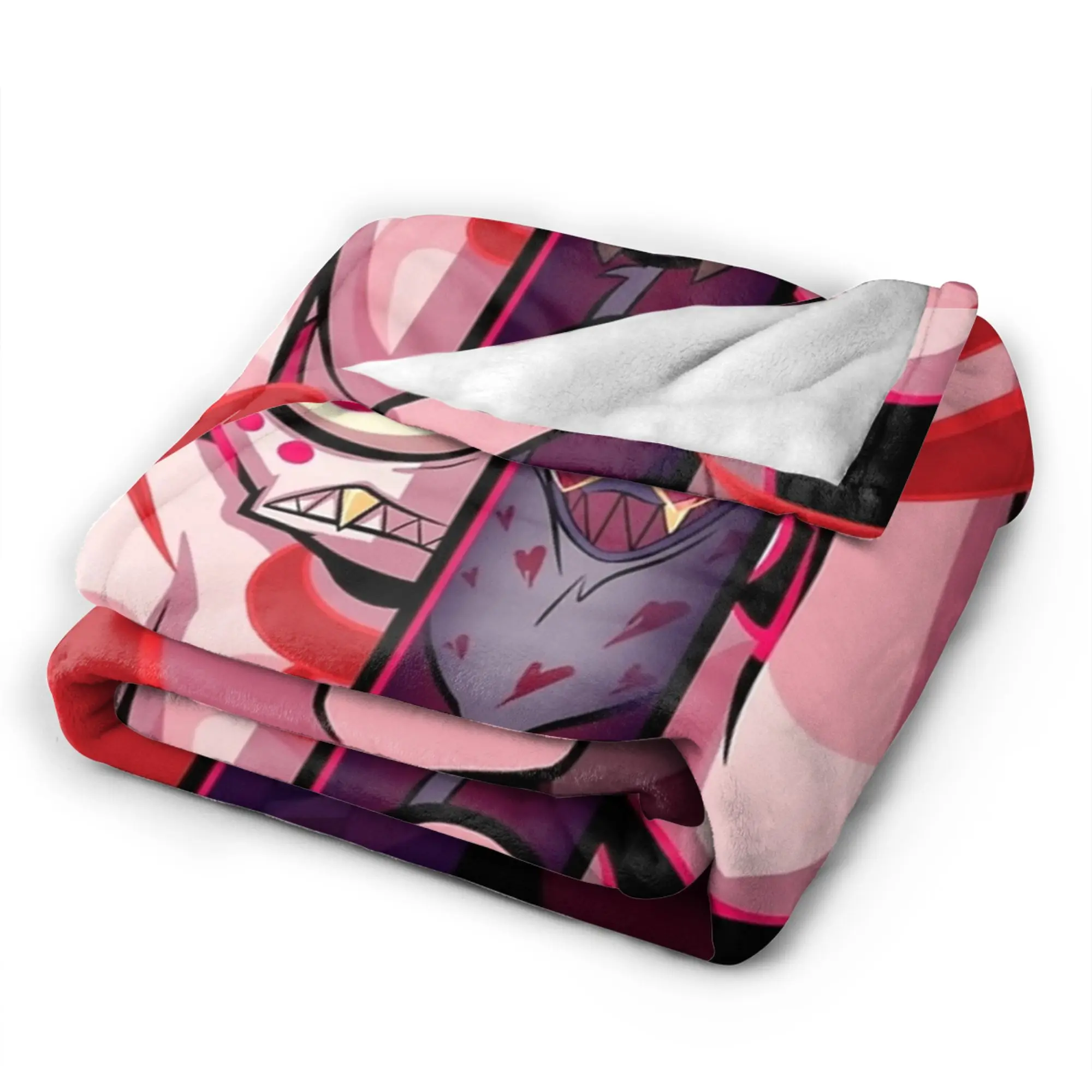 Angels Dusts and Valentino Addicted Hazbins Hotels Blanket Autumn Warm Throw Blanket For Boy Chair Sofa Bed Bedspread Bed Cover