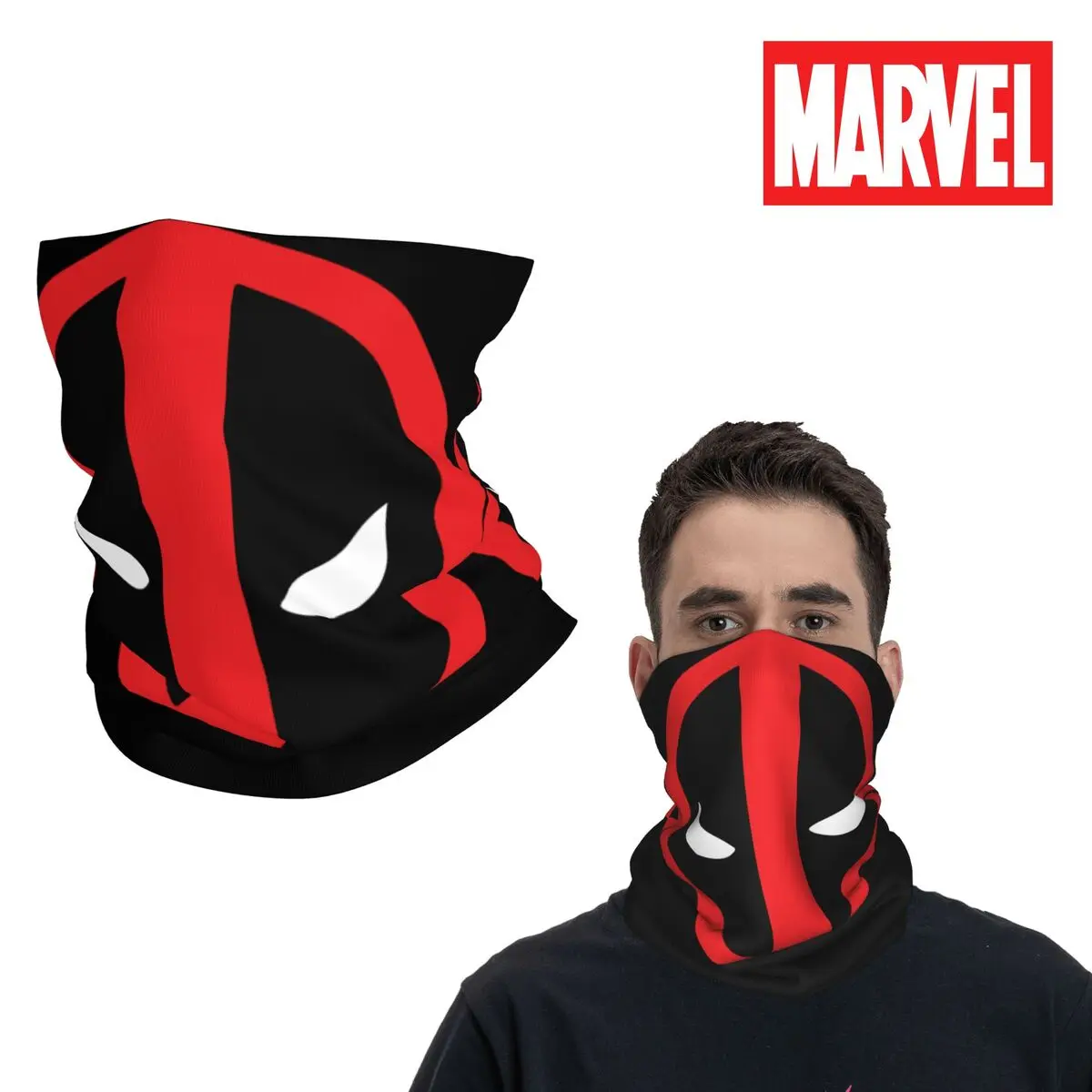 Popular Movies Bandana Neck Gaiter Motorcycle Club Deadpool & Wolverine Face Scarf Cycling Face Hiking Unisex Adult Washable