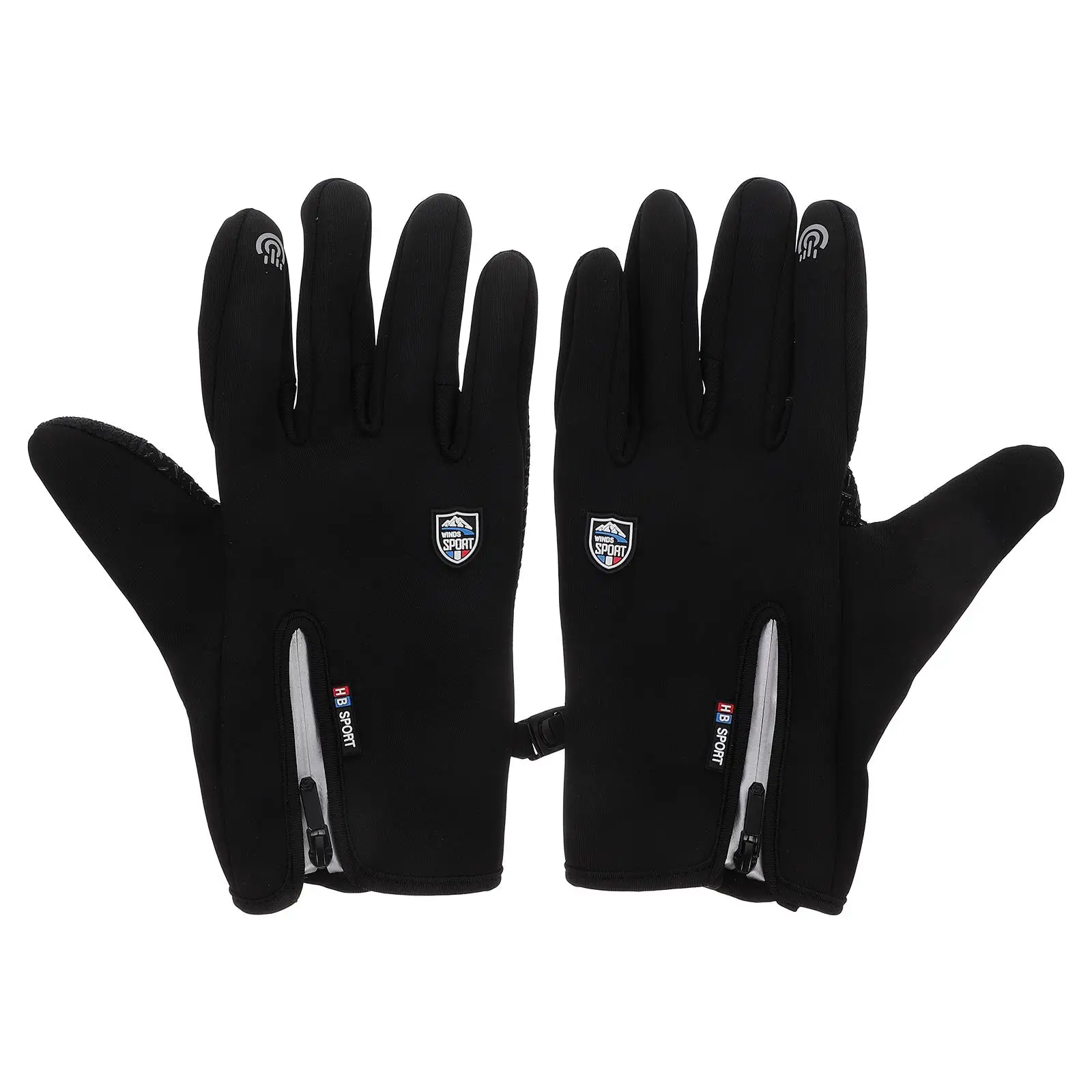 

Zipper Touch Screen Gloves Hand Grip Activity Liners Mittens Winter Fitness Small