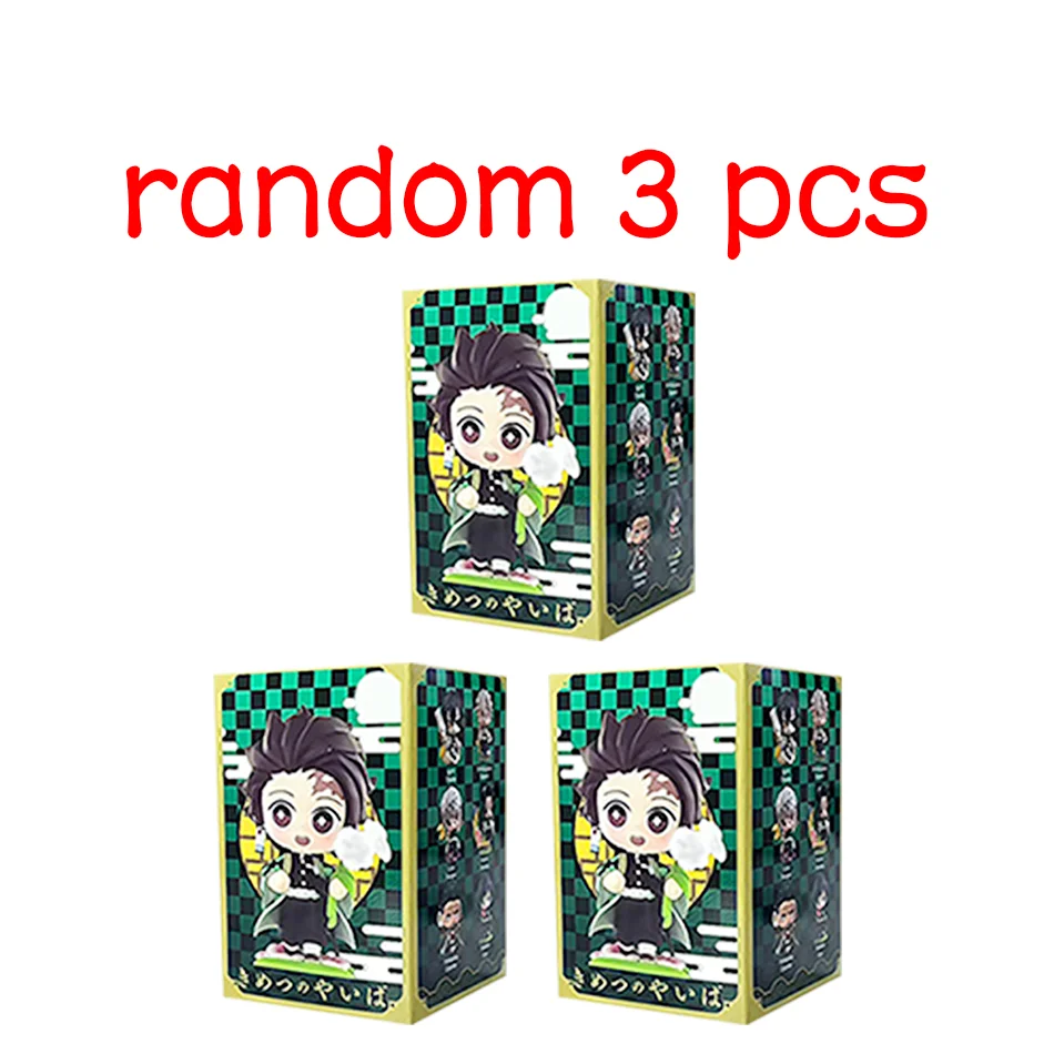 Demon Slayer Tanjiro Kamado Nezuko anime cartoon figuur blinde doos creatieve gepersonaliseerde standbeeld model ornament verrassing geschenkdoos