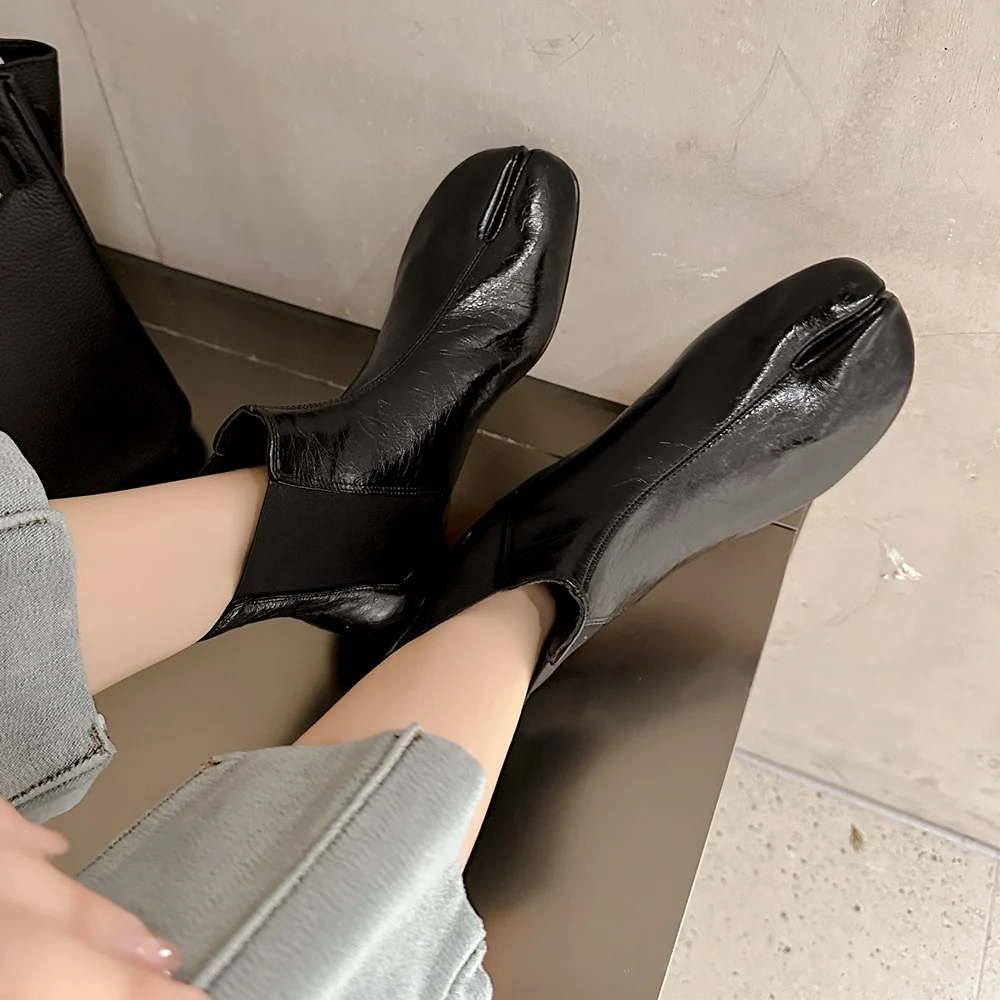 FEDONAS Newest Fashion Low Heels Women Ankle Boots Autumn Winter Genuine Leather Quality Office Ladies Short Boots Shoes Woman image 6